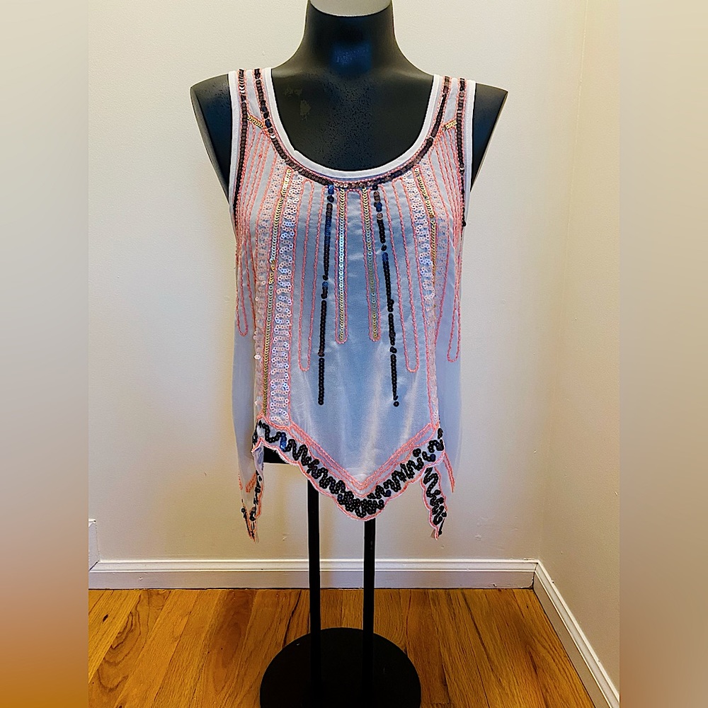 ENGLISH ROSE | beaded bohemian top